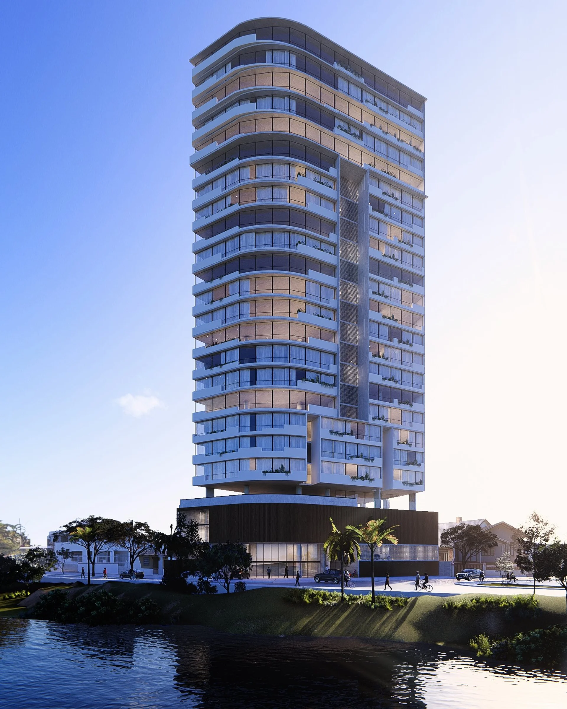 Edifício Praça — projeto incorporativo COBR Arquitetura, Barra Velha, SC